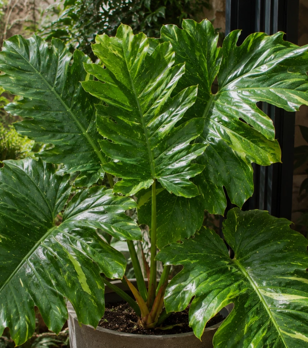 Philodendron Hualalai Variegated 3 Pieces Seeds